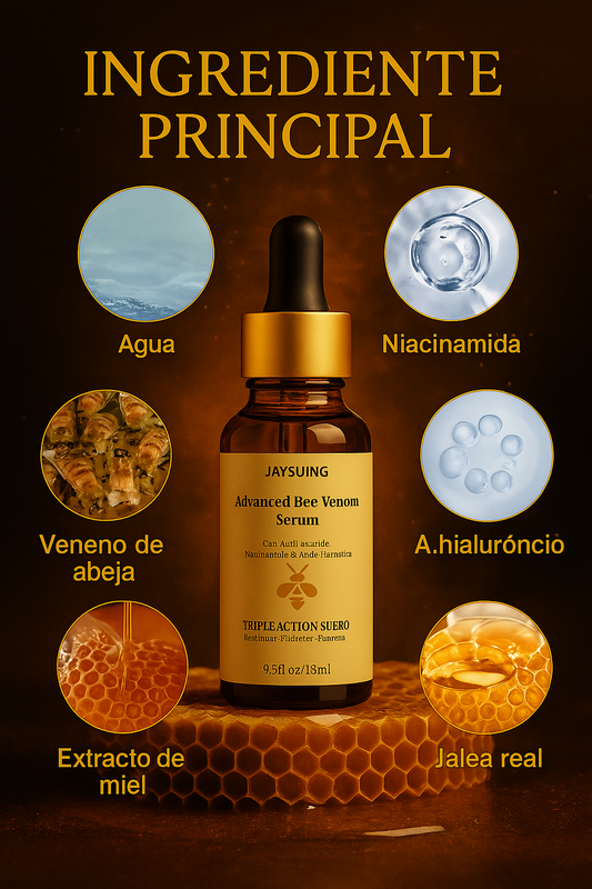 Sérum Elixir de veneno abeja.Anti-envejecimiento, reparador, hidratante