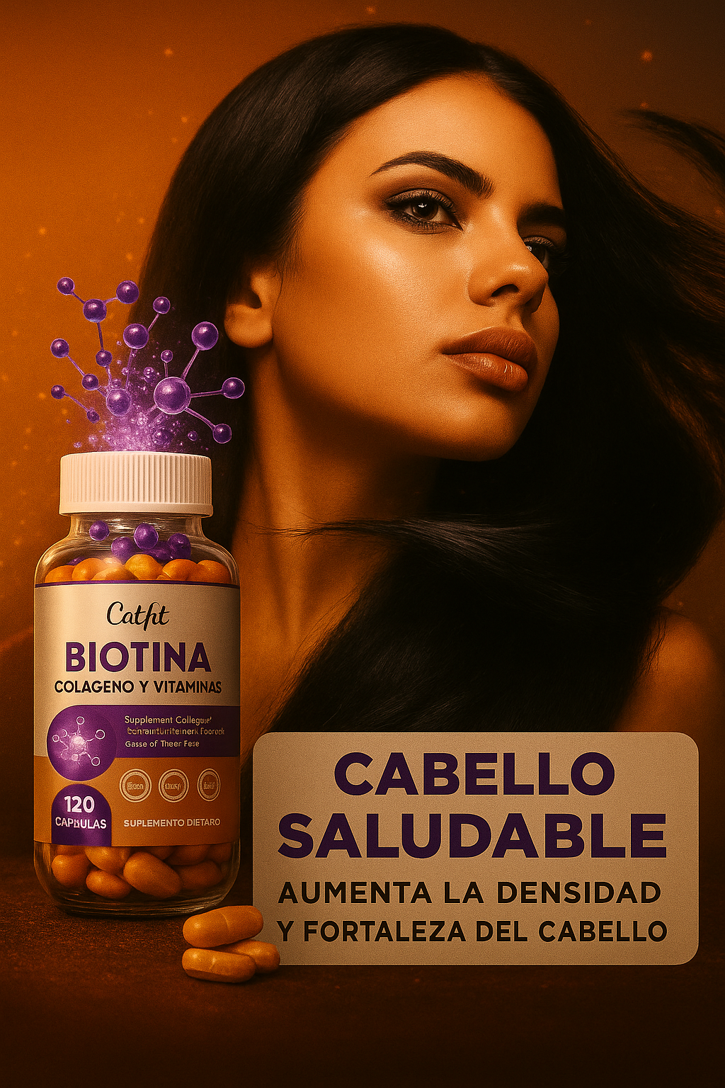 Biotina Plus+ Cabello Fuerte+Colágeno & vitaminas