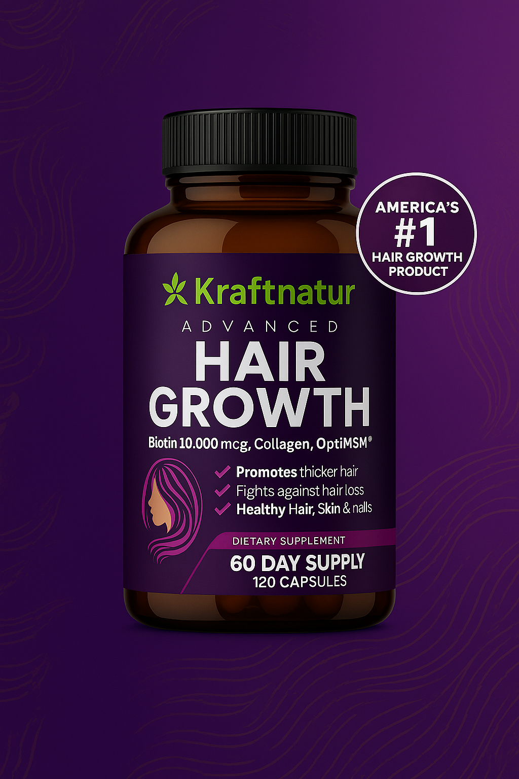 Hair Growth-Restauración Capilar-Bloqueador Natural(DHT)