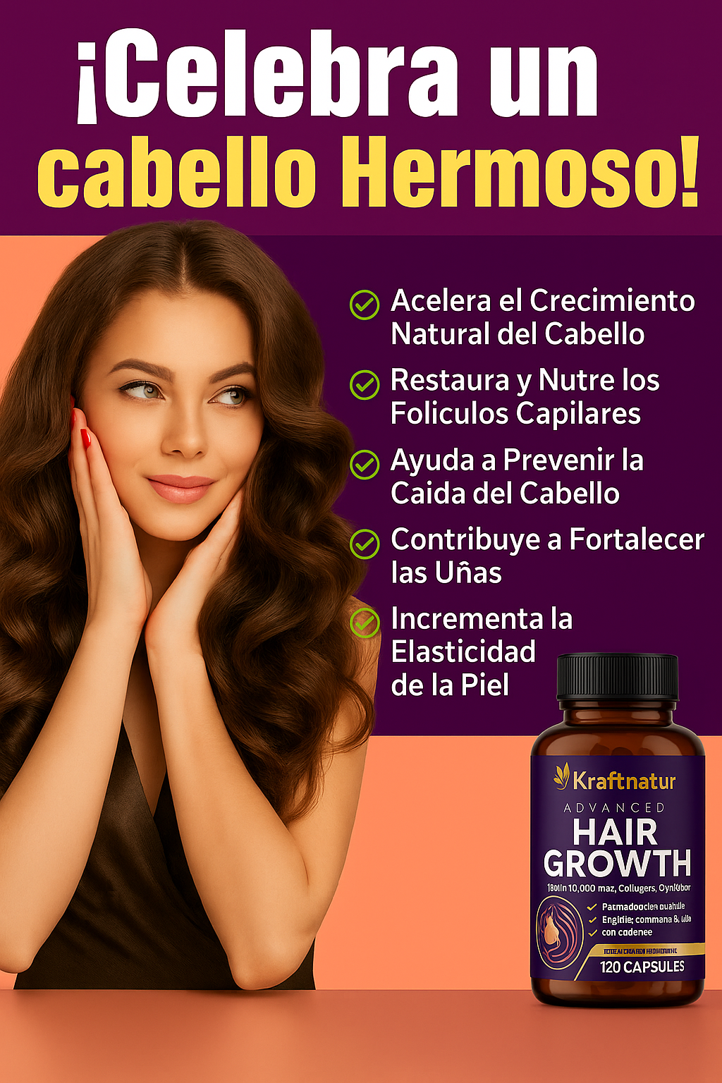 Hair Growth-Restauración Capilar-Bloqueador Natural(DHT)